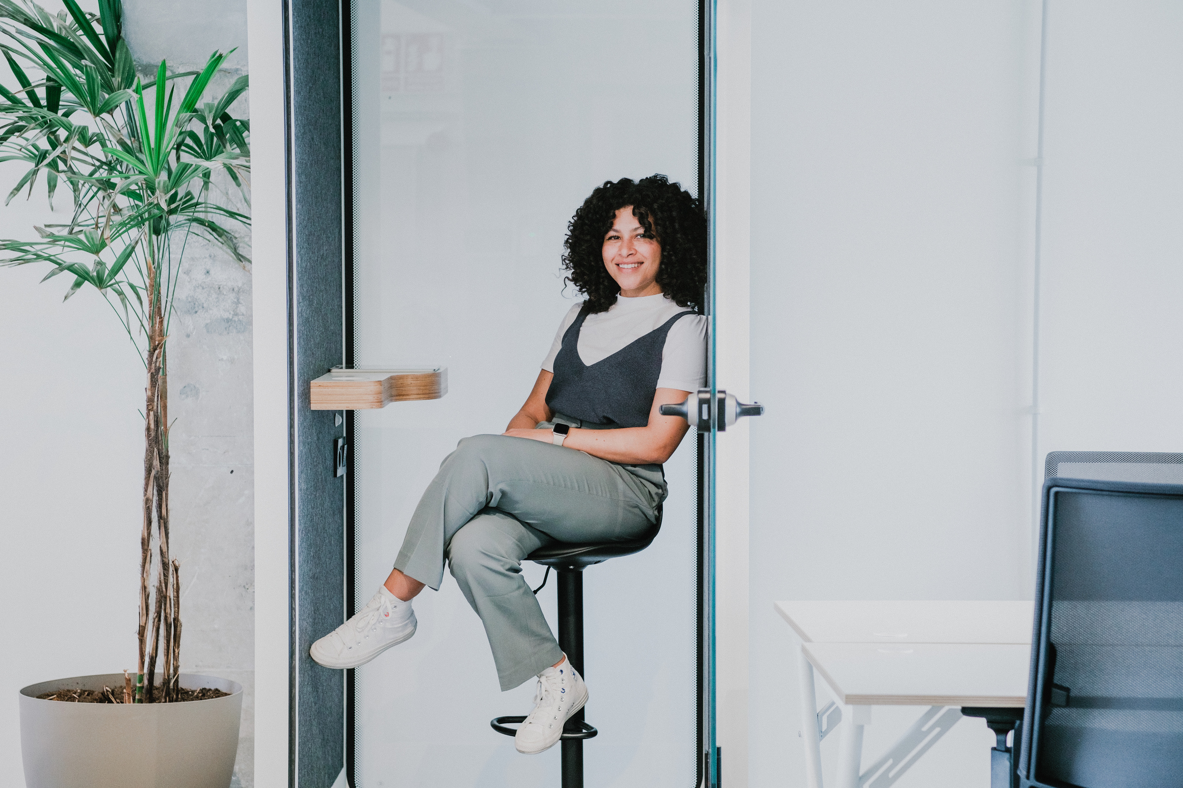 Cool Corporate Portrait of Woman in an Office